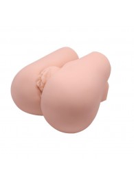 Реалистичный мастурбатор с вибрацией и двумя тоннелями - вагиной и анусом - Baile - в Рубцовске купить с доставкой