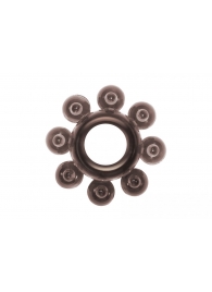 Чёрное эрекционное кольцо Rings Bubbles - Lola Games - в Рубцовске купить с доставкой