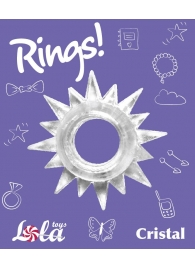 Прозрачное эрекционное кольцо Rings Cristal - Lola Games - в Рубцовске купить с доставкой