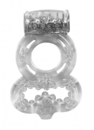 Прозрачное эрекционное кольцо Rings Treadle с подхватом - Lola Games - в Рубцовске купить с доставкой
