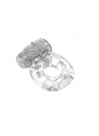 Прозрачное эрекционное кольцо с вибрацией Rings Axle-pin - Lola Games - в Рубцовске купить с доставкой