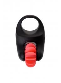 Чёрно-красное эрекционное виброкольцо Erotist - Erotist Adult Toys - в Рубцовске купить с доставкой