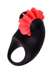 Чёрно-красное эрекционное виброкольцо Erotist - Erotist Adult Toys - в Рубцовске купить с доставкой