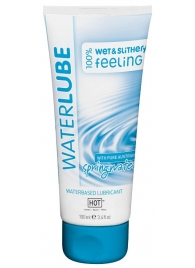 Лубрикант на основе чистой родниковой воды WaterLube - 100 мл. - HOT - купить с доставкой в Рубцовске