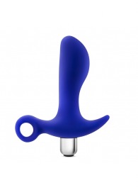 Синий стимулятор простаты с ручкой-кольцом Performance Prostimulator 02 - Blush Novelties - в Рубцовске купить с доставкой