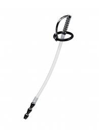 Силиконовый уретральный плаг со сменными фиксирующими кольцами Metal - ToyFa - купить с доставкой в Рубцовске