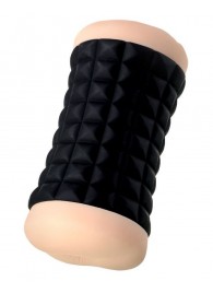 Двухсторонний мастурбатор JOS JANICE в черном цилиндре - JOS - в Рубцовске купить с доставкой