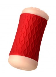 Двухсторонний мастурбатор JOS  NADIN в красном цилиндре - JOS - в Рубцовске купить с доставкой