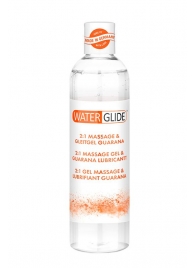 Гель-смазка 2-в-1 MASSAGE   LUBRICANT GUARANA - 300 мл. - Waterglide - купить с доставкой в Рубцовске