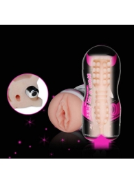 Мастурбатор-вагина Sex In A Can Vibra Vagina Tunnel - Lovetoy - в Рубцовске купить с доставкой