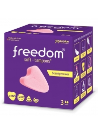 Женские гигиенические тампоны без веревочки FREEDOM mini - 3 шт. - Freedom - купить с доставкой в Рубцовске