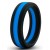 Черно-синее эрекционное кольцо Silicone Go Pro Cock Ring - Blush Novelties - в Рубцовске купить с доставкой