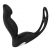 Черный вибромассажер простаты P-PLEASER W ERECTION ENHANCE - Dream Toys - в Рубцовске купить с доставкой