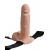Телесный перезаряжаемый вибрострапон 7  Hollow Rechargeable Strap-on with Balls - 20,3 см. - Pipedream - купить с доставкой в Рубцовске