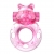 Розовое эрекционное виброкольцо на пенис Pink Bear - Baile - в Рубцовске купить с доставкой