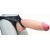 Телесный реалистичный фаллоимитатор на черных трусиках Real Big Strap-On - 34,5 см. - LOVETOY (А-Полимер) - купить с доставкой в Рубцовске