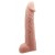 Телесная реалистичная насадка-удлинитель на пенис - 21 см. - Baile - в Рубцовске купить с доставкой