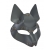 Серая маска Wolf с клепками - Sitabella - купить с доставкой в Рубцовске