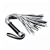 Серебристая плетка Struggle My Flogger с черной ручкой - 45 см. - Lovetoy - купить с доставкой в Рубцовске
