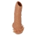 Телесная насадка с усиками и открытой головкой Nude Sleeve L - 14 см. - KOKOS - в Рубцовске купить с доставкой