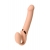 Телесный безремневой вибрострапон Vibrating Bendable Strap-On L - Strap-on-me - купить с доставкой в Рубцовске