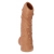 Телесная насадка с пупырышками и открытой головкой Nude Sleeve S - 10 см. - KOKOS - в Рубцовске купить с доставкой