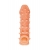 Телесная закрытая насадка с пупырышками Cock Sleeve Size M - 15,6 см. - KOKOS - в Рубцовске купить с доставкой