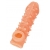 Телесная закрытая насадка с пупырышками Cock Sleeve Size L - 17,6 см. - KOKOS - в Рубцовске купить с доставкой