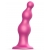 Розовая насадка Strap-On-Me Dildo Plug Beads size L - Strap-on-me - купить с доставкой в Рубцовске