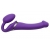 Фиолетовый безремневой вибрострапон Vibrating Bendable Strap-On - size L - Strap-on-me - купить с доставкой в Рубцовске