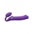 Фиолетовый безремневой вибрострапон Silicone Bendable Strap-On - size XL - Strap-on-me - купить с доставкой в Рубцовске
