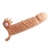 Телесная удлиняющая вибронасадка Penis Sleeve Connor - 17 см. - Baile - в Рубцовске купить с доставкой