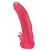 Розовая насадка для страпона с клиторальными лепестками - 18,5 см. - LOVETOY (А-Полимер) - купить с доставкой в Рубцовске