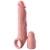 Телесная насадка-удлинитель 2 Inch Silicone X-tension with Strap - 20,3 см. - Pipedream - в Рубцовске купить с доставкой