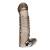 Дымчатая насадка на пенис с вибрацией  Vibrating Penis Enhancing Sleeve Extension - 13,3 см. - BlueLine - в Рубцовске купить с доставкой