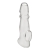 Прозрачная насадка для пениса Girthy Penis Enhancing Sleeve Extension - 17,1 см. - BlueLine - в Рубцовске купить с доставкой