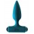 Бирюзовая анальная пробка с перезаряжаемой вибропулей Glory 2.0 - 11 см. - Lola Games