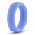 Голубое люминесцентное кольцо Silicone Glo Cock Ring - Blush Novelties - в Рубцовске купить с доставкой