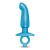 Голубая анальная пробка для массажа простаты Hither Silicone Prostate Plug - 14,3 см. - b-Vibe - в Рубцовске купить с доставкой