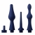 Набор из 3 универсальных насадок для анального душа Universal 3 Piece Silicone Enema Attachment Set - XR Brands - купить с доставкой в Рубцовске