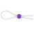 Прозрачное лассо с фиолетовой бусиной SILICONE COCK RING WITH BEAD LAVENDER - NMC - в Рубцовске купить с доставкой