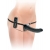 Черный страпон с вагинальной пробкой Deluxe Vibrating Penetrix Strap-On - 19 см. - Pipedream - купить с доставкой в Рубцовске