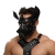 Черная кожаная маска «Собака» - Crazy Handmade - купить с доставкой в Рубцовске