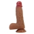 Телесный фаллоимитатор из жидкого силикона Duvall - 19,3 см. - Baile