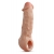 Телесная насадка-удлинитель Intrepid 9.25 Inch Realistic Penis Extender Sleeve - 23,5 см. - Blush Novelties - в Рубцовске купить с доставкой