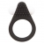 Чёрное эрекционное кольцо LIT-UP SILICONE STIMU RING 1 BLACK - Dream Toys - в Рубцовске купить с доставкой