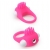 Розовое эрекционное кольцо с щеточкой LIT-UP SILICONE STIMU RING 5 - Dream Toys - в Рубцовске купить с доставкой