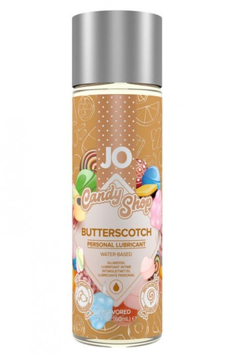 Смазка на водной основе Candy Shop Butterscotch с ароматом ирисок - 60 мл. - System JO - купить с доставкой в Рубцовске