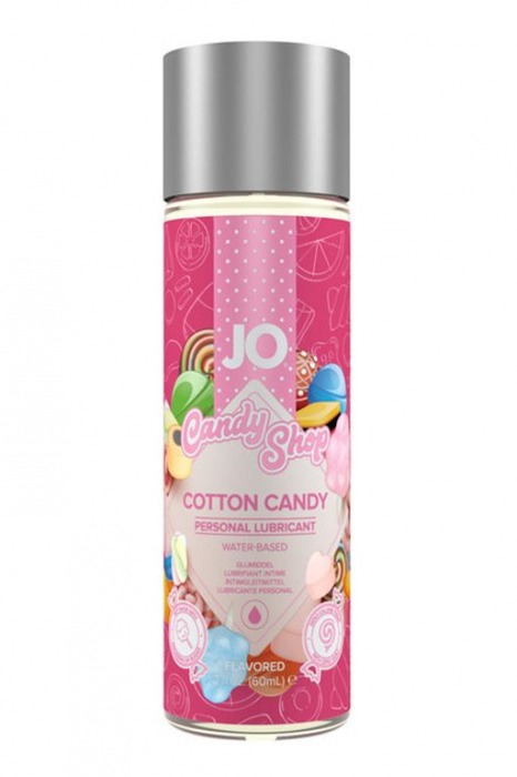 Смазка на водной основе Candy Shop Cotton Candy с ароматом сладкой ваты - 60 мл. - System JO - купить с доставкой в Рубцовске