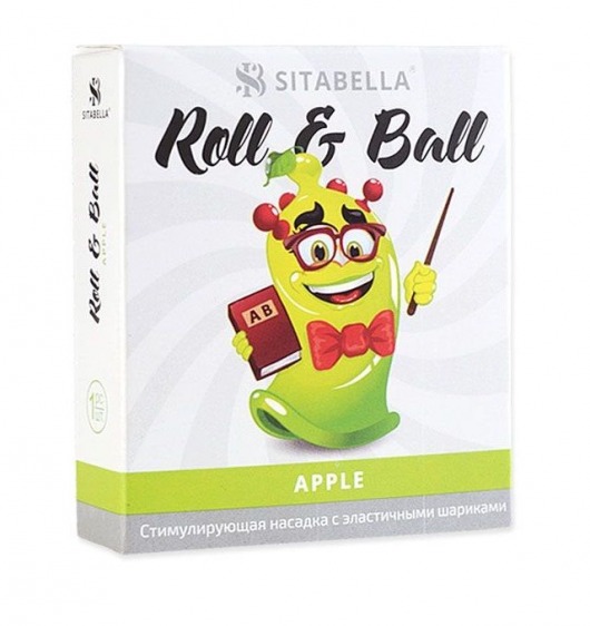 Стимулирующий презерватив-насадка Roll   Ball Apple - Sitabella - купить с доставкой в Рубцовске